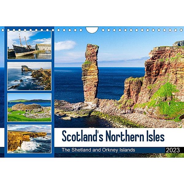 Scotland's Northern Isles - The Orkney and Shetland Islands (Wall Calendar 2023 DIN A4 Landscape), Martin Zwick