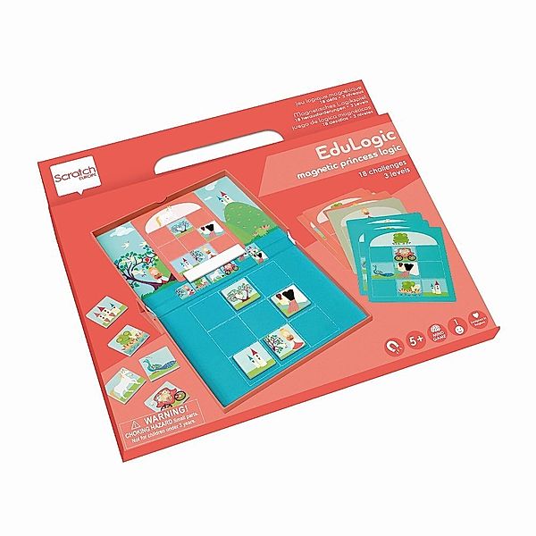 SCRATCH, Carletto Deutschland SCRATCH - Magnetlernspiel Prinzessin und Einhorn