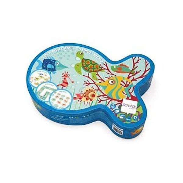 Scratch Spiele 3in1 Fisch (Kinderspiel)