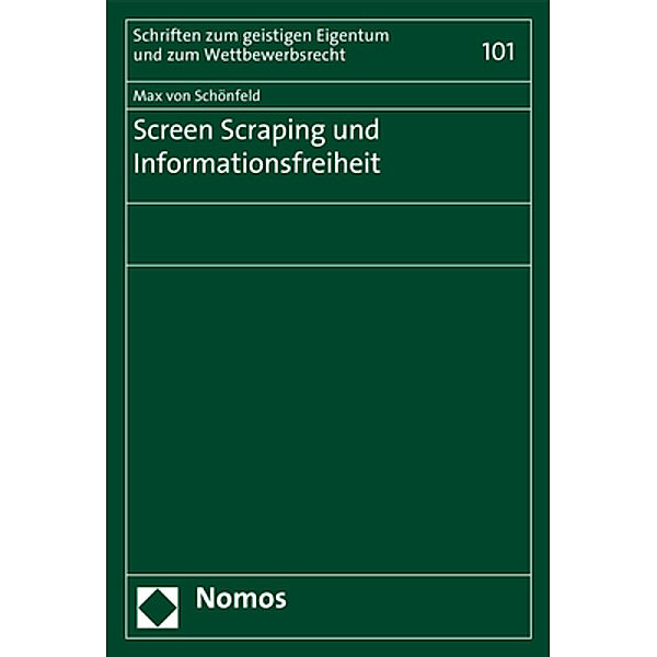 Screen Scraping und Informationsfreiheit, Max von Schönfeld