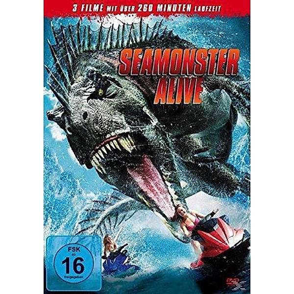 Seamonster Alive (Mega Piranha, Moby Dick, Mega Python vs. Gatoroid) DVD-Box, Paul Logan, Paul Williams
