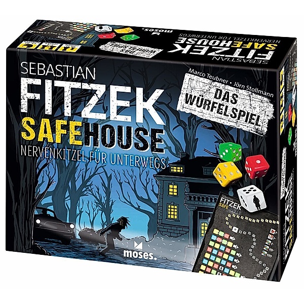 moses. Verlag Sebastian Fitzek Safehouse - Das Würfelspiel (Spiel), Sebastian Fitzek, Marco Teubner
