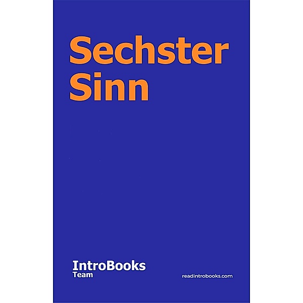 Sechster Sinn, IntroBooks Team