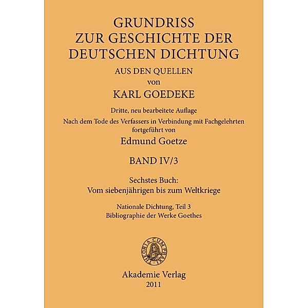 Sechstes Buch: Vom siebenjährigen bis zum Weltkriege