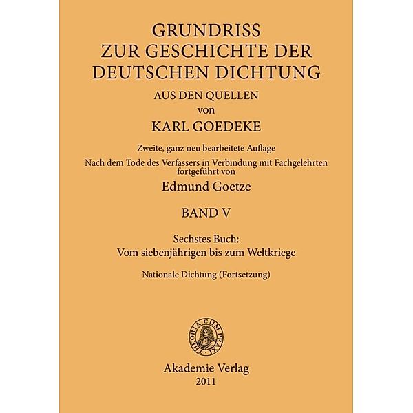 Sechstes Buch: Vom siebenjährigen bis zum Weltkriege