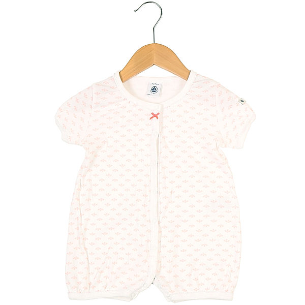 Petit Bateau Second Hand - Kurzarm-Body BLÜMCHEN in weiss