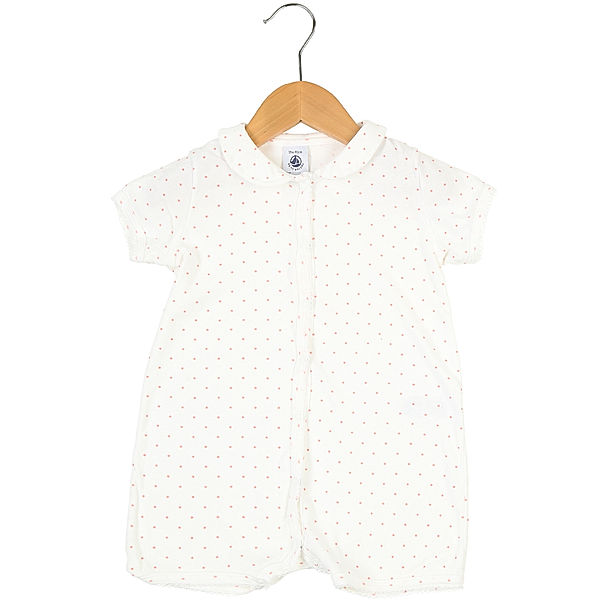 Petit Bateau Second Hand - Kurzarm-Body STERNCHEN in weiss