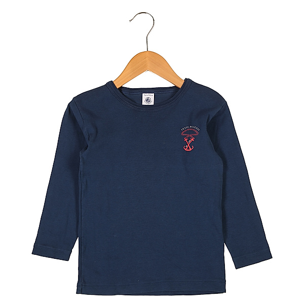 Petit Bateau Second Hand - Langarm-Shirt ANCRE in navy