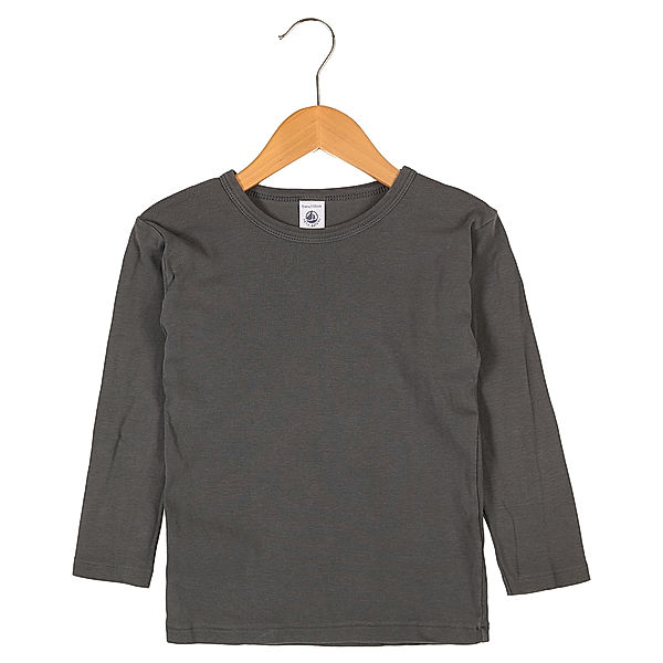 Petit Bateau Second Hand - Langarm-Shirt UNI BAT in dunkelgrau