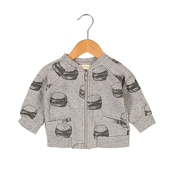 Soft Gallery Second Hand - Sweatjacke BURGER in grau melange