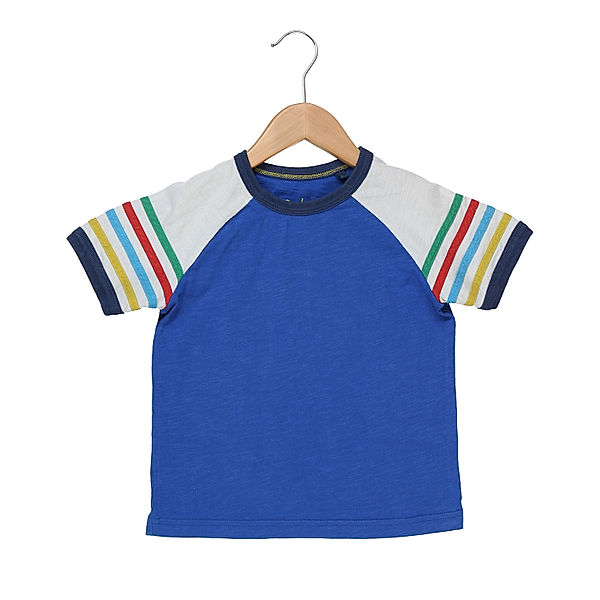 Boden Second Hand - T-Shirt RAINBOW STRIPES in blau