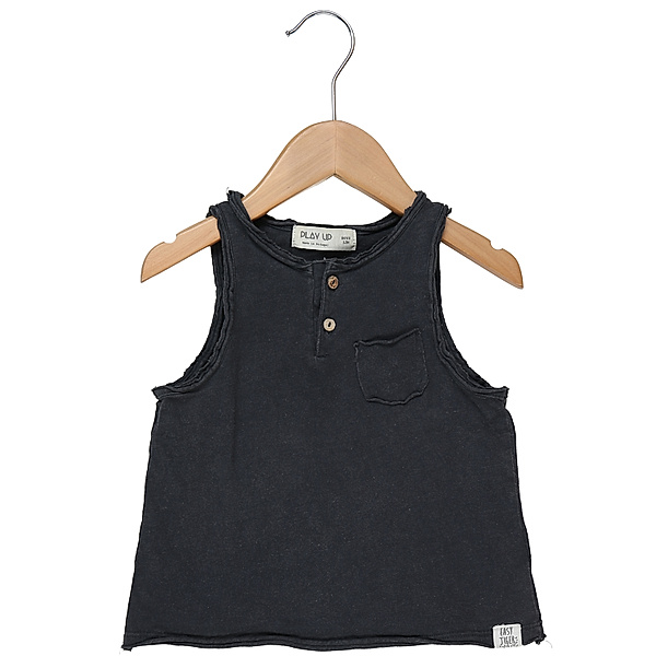 PLAY UP Second Hand - Tanktop BUTTON in schwarz
