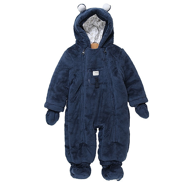 Kanz Second Hand - Winteroverall LITTLE MONSTER mit Schuhen in blau