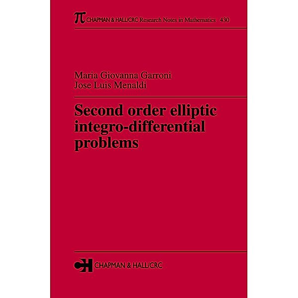 Second Order Elliptic Integro-Differential Problems, Maria Giovanna Garroni, Jose Luis Menaldi