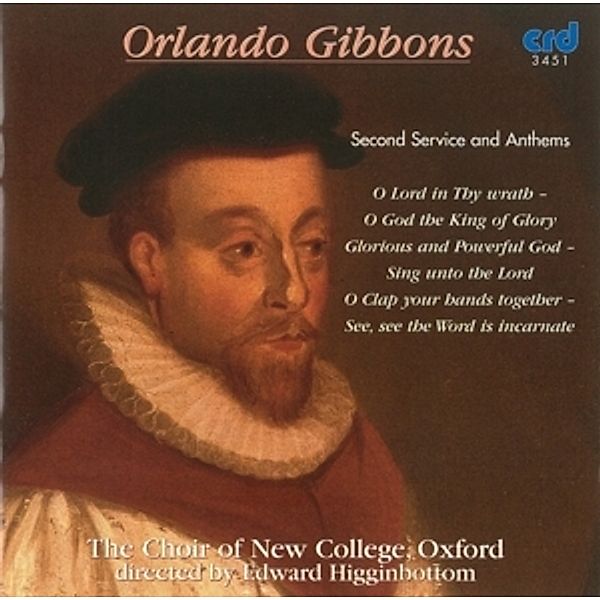 Second Service And Anthems, Choir Of New College Oxford, Edward Higginbottom