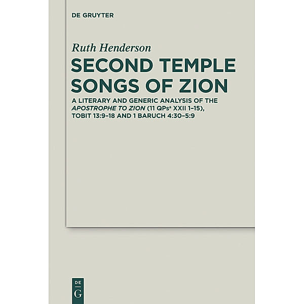 Second Temple Songs of Zion, Ruth Henderson