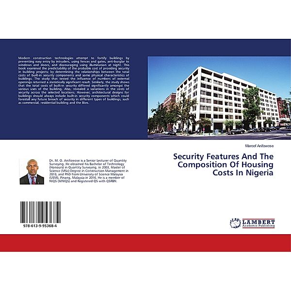 Security Features And The Composition Of Housing Costs In Nigeria, Maroof Anifowose