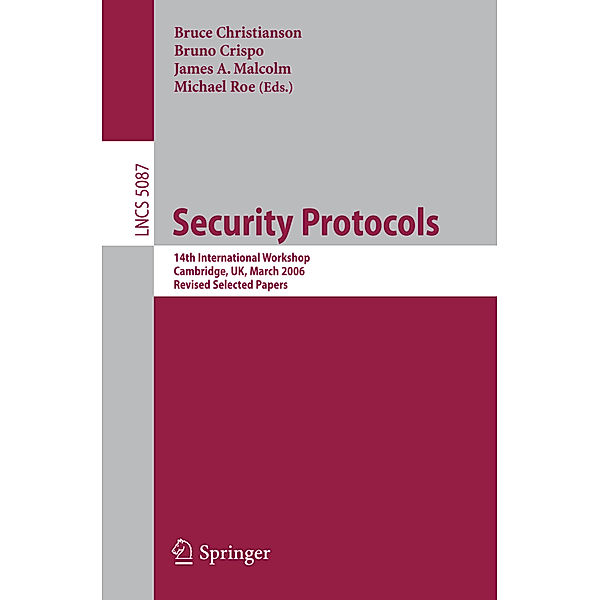 Security Protocols, Bruce Christianson