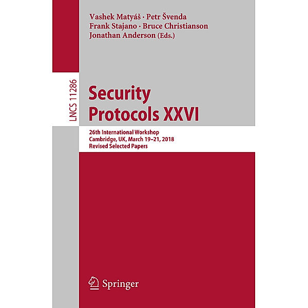 Security Protocols XXVI