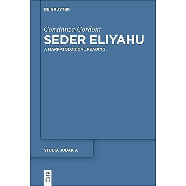 Seder Eliyahu / Studia Judaica Bd.100, Constanza Cordoni