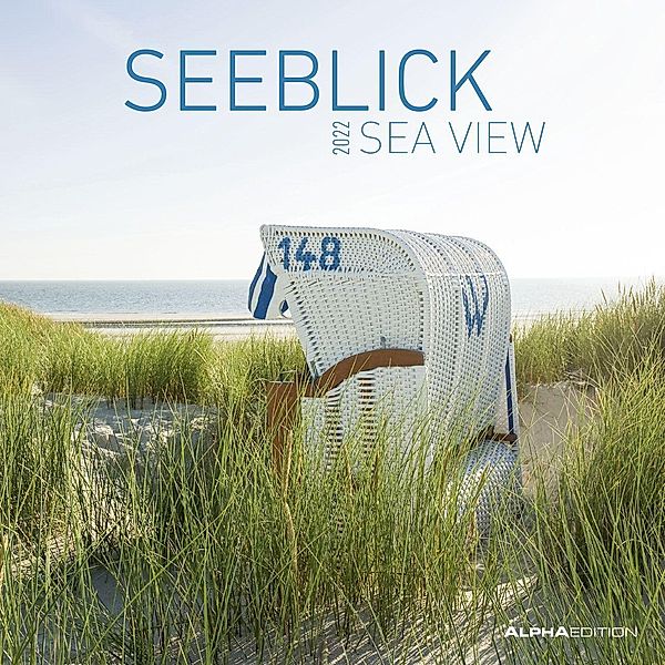 Seeblick 2022 - Broschürenkalender 30x30 cm (30x60 geöffnet) - Kalender mit Platz für Notizen - Sea View - Bildkalender