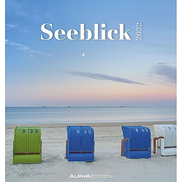 Seeblick 2022 - Postkartenkalender 16x17 cm - Sea View - zum Aufstellen oder Aufhängen - Geschenk-Idee - Gadget - Alpha