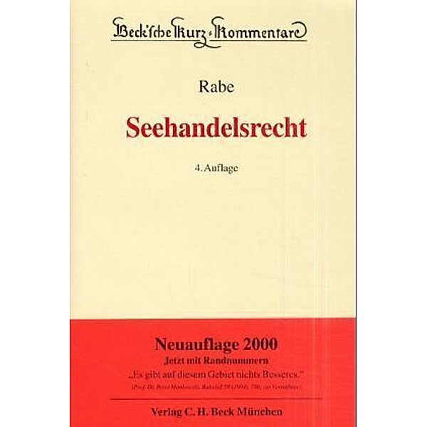 Seehandelsrecht, Dieter Rabe