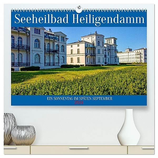 Seeheilbad Heiligendamm (hochwertiger Premium Wandkalender 2024 DIN A2 quer), Kunstdruck in Hochglanz, Calvendo, Holger Felix