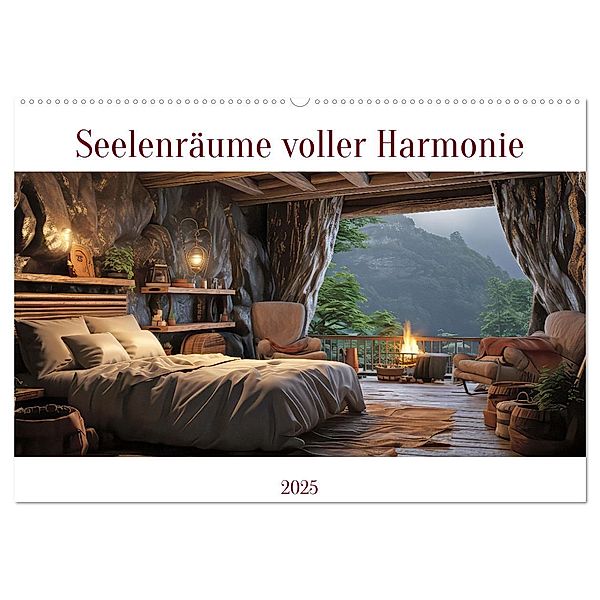 Seelenräume voller Harmonie (Wandkalender 2025 DIN A2 quer), CALVENDO Monatskalender, Calvendo, Liselotte Brunner-Klaus