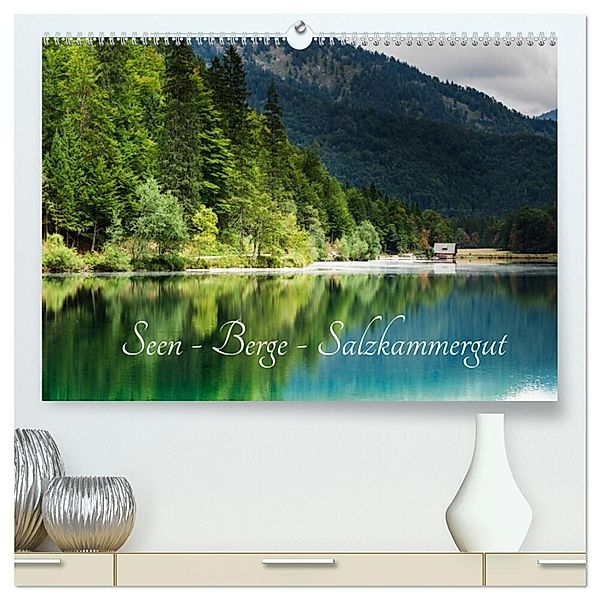 Seen - Berge - Salzkammergut (hochwertiger Premium Wandkalender 2024 DIN A2 quer), Kunstdruck in Hochglanz, Hannelore Hauer