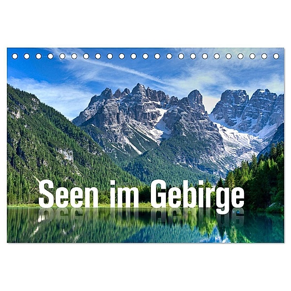 Seen im Gebirge (Tischkalender 2024 DIN A5 quer), CALVENDO Monatskalender, Joachim Barig