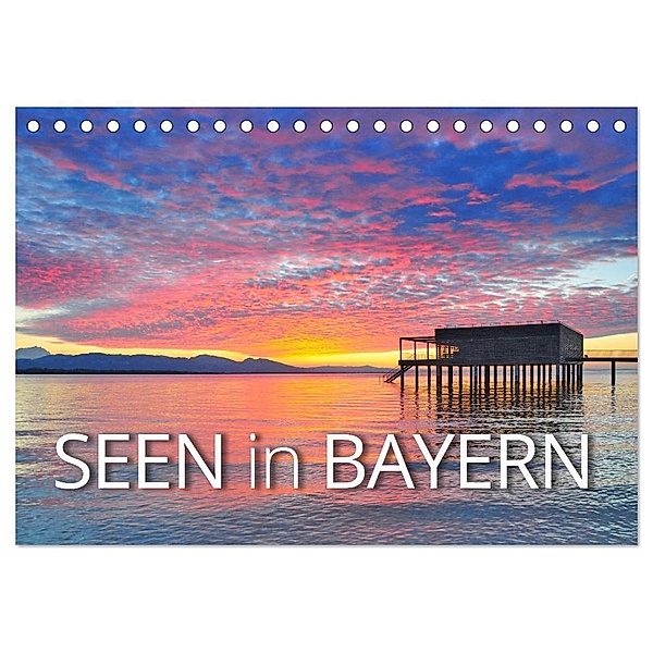 Seen in Bayern (Tischkalender 2024 DIN A5 quer), CALVENDO Monatskalender, Reinhold Ratzer