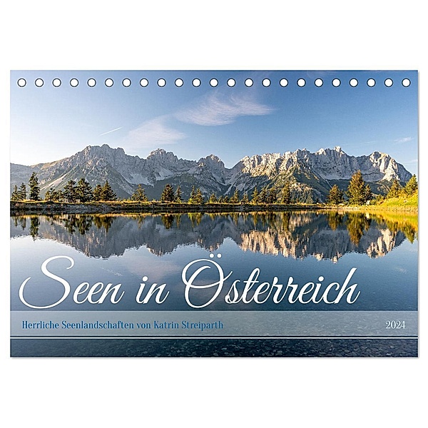 Seen in Österreich (Tischkalender 2024 DIN A5 quer), CALVENDO Monatskalender, Katrin Streiparth