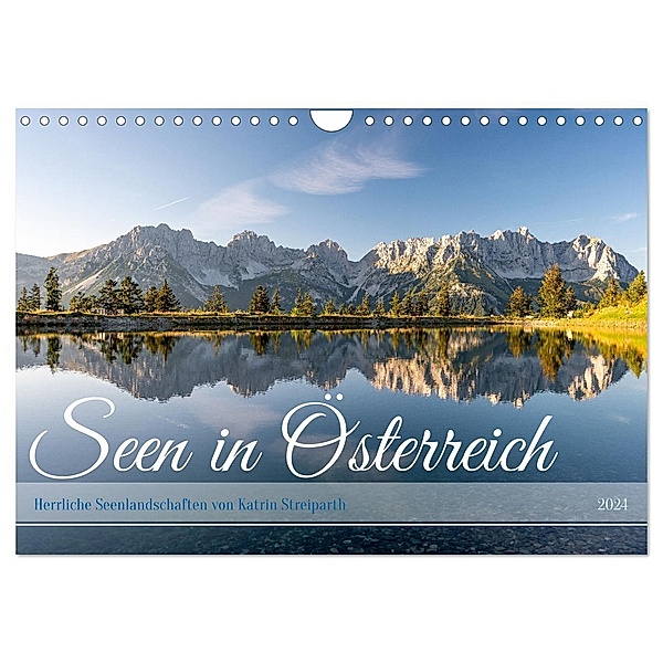 Seen in Österreich (Wandkalender 2024 DIN A4 quer), CALVENDO Monatskalender, Katrin Streiparth