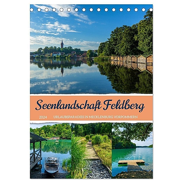 Seenlandschaft Feldberg (Tischkalender 2024 DIN A5 hoch), CALVENDO Monatskalender, Kerstin Waurick
