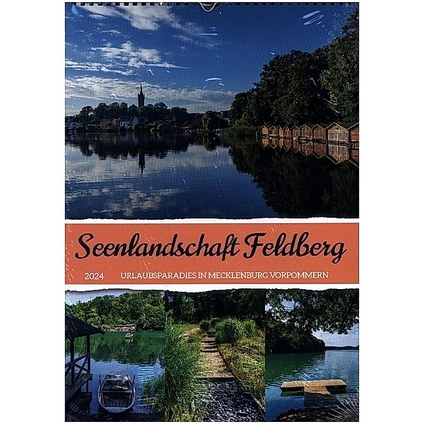 Seenlandschaft Feldberg (Wandkalender 2024 DIN A3 hoch), CALVENDO Monatskalender, Kerstin Waurick