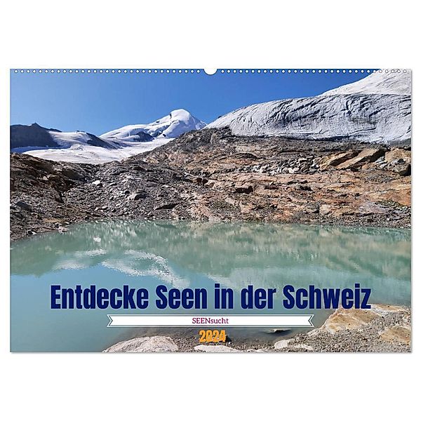 SEENsucht Entdecke Seen in der Schweiz (Wandkalender 2024 DIN A2 quer), CALVENDO Monatskalender, Susan Michel