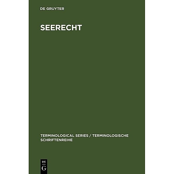 Seerecht / Terminologische Schriftenreihe Bd.5