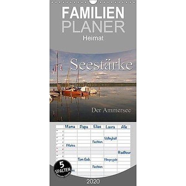 Seestärke - Der Ammersee - Familienplaner hoch (Wandkalender 2020 , 21 cm x 45 cm, hoch)