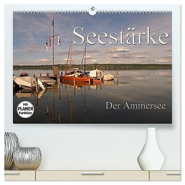 Seestärke - Der Ammersee (hochwertiger Premium Wandkalender 2024 DIN A2 quer), Kunstdruck in Hochglanz, Flori0