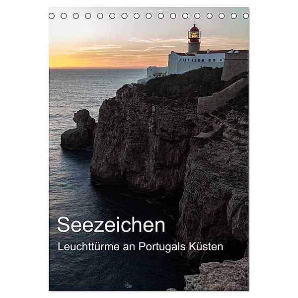 Seezeichen - Leuchttürme an Portugals Küsten (Tischkalender 2024 DIN A5 hoch), CALVENDO Monatskalender, Andreas Klesse