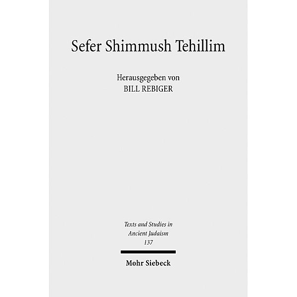 Sefer Shimmush Tehillim - Buch vom magischen Gebrauch der Psalmen