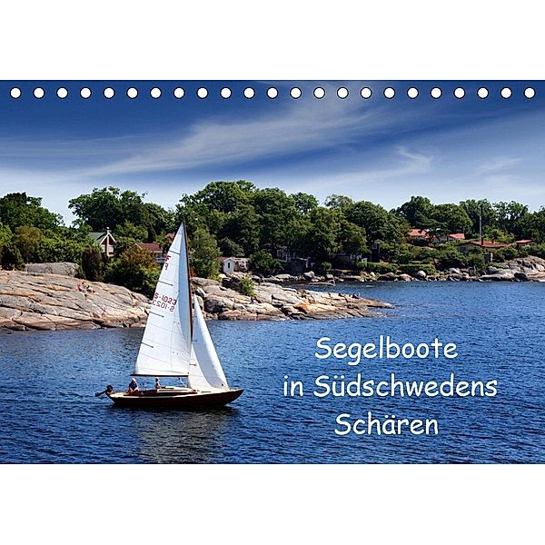 Segelboote in Südschwedens Schären (Tischkalender 2021 DIN A5 quer), Eckhard K.Schulz