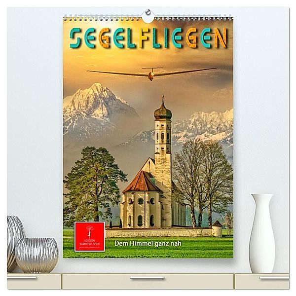 Segelfliegen - dem Himmel ganz nah (hochwertiger Premium Wandkalender 2024 DIN A2 hoch), Kunstdruck in Hochglanz, Peter Roder