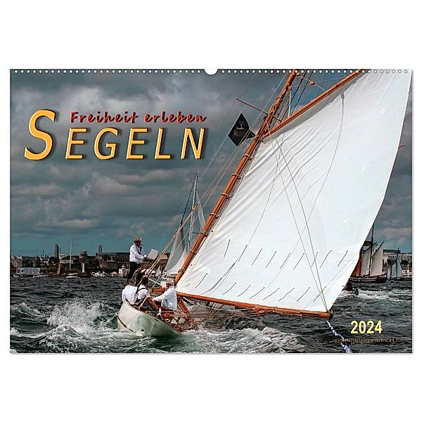 Segeln, Freiheit erleben (Wandkalender 2024 DIN A2 quer), CALVENDO Monatskalender, Peter Roder