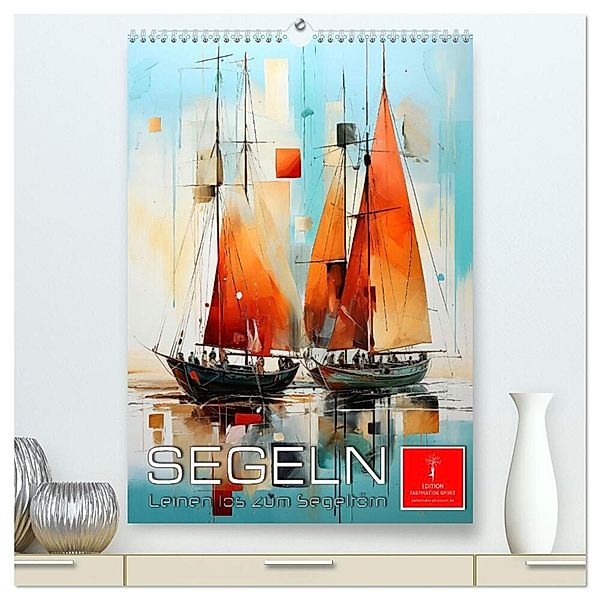 Segeln - Leinen los zum Segeltörn (hochwertiger Premium Wandkalender 2024 DIN A2 hoch), Kunstdruck in Hochglanz, Peter Roder