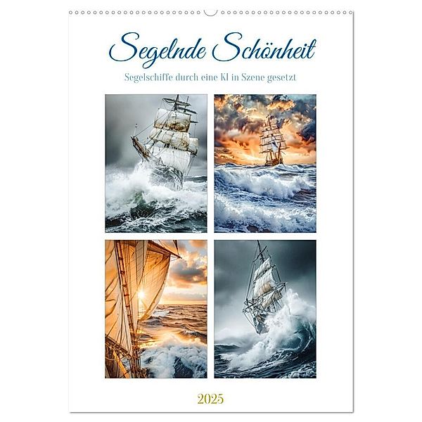 Segelnde Schönheit (Wandkalender 2025 DIN A2 hoch), CALVENDO Monatskalender, Calvendo, Steffen Gierok-Latniak