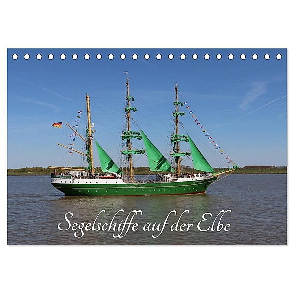 Segelschiffe auf der Elbe (Tischkalender 2024 DIN A5 quer), CALVENDO Monatskalender, Eckhard K.Schulz