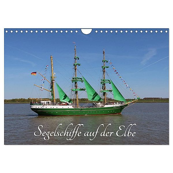 Segelschiffe auf der Elbe (Wandkalender 2024 DIN A4 quer), CALVENDO Monatskalender, Eckhard K.Schulz