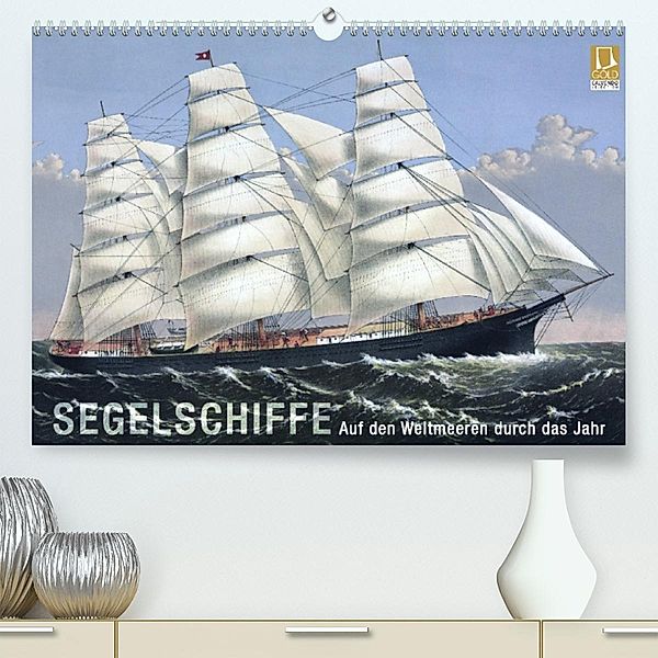 Segelschiffe der Meere (Premium, hochwertiger DIN A2 Wandkalender 2023, Kunstdruck in Hochglanz), Bilder: bilwissedition.com  Layout: Babette Reek